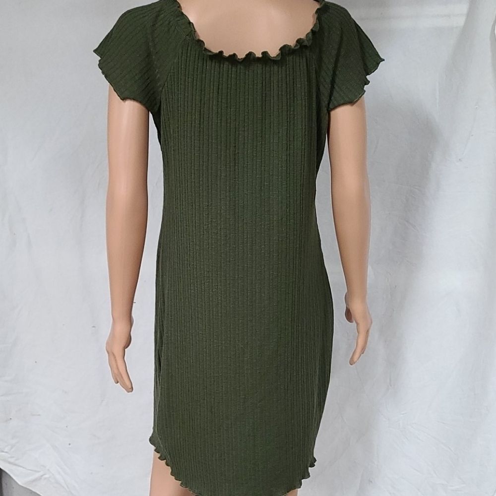 No boundaries Hunter Green Ribbed Dress - Picture 2 of 3
